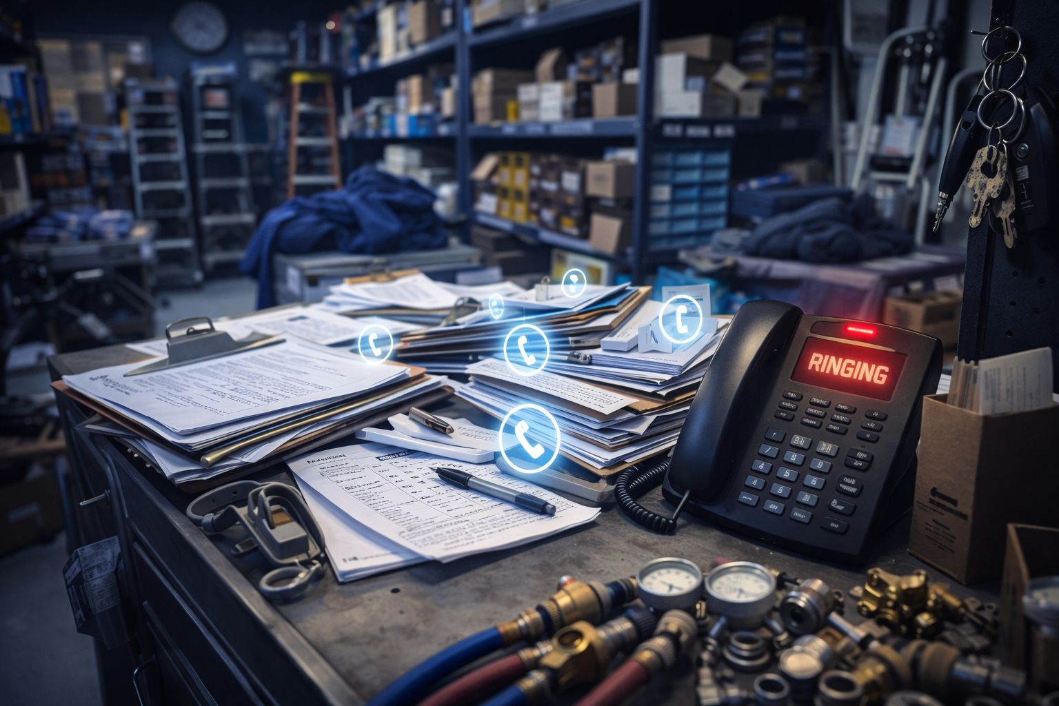 HVAC dispatcher using Voice AI to manage seasonal call spikes and service scheduling